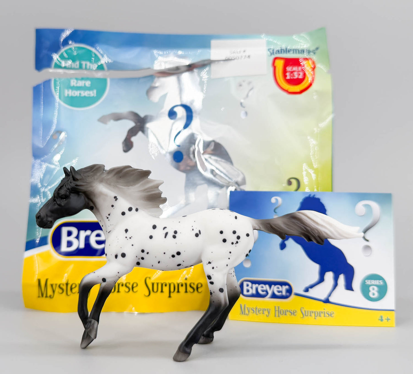 Running Mare, Black Leopard Appaloosa - TSC SR, Mystery Horse Surprise Series 8