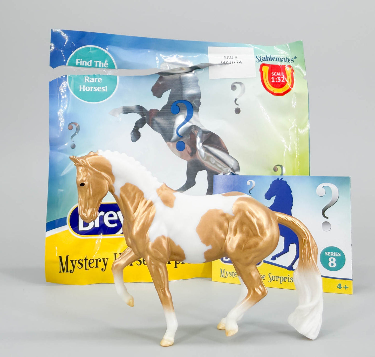 Valegro, Gold Charm Pinto - TSC SR, Mystery Horse Surprise Series 8 CHASE PIECE