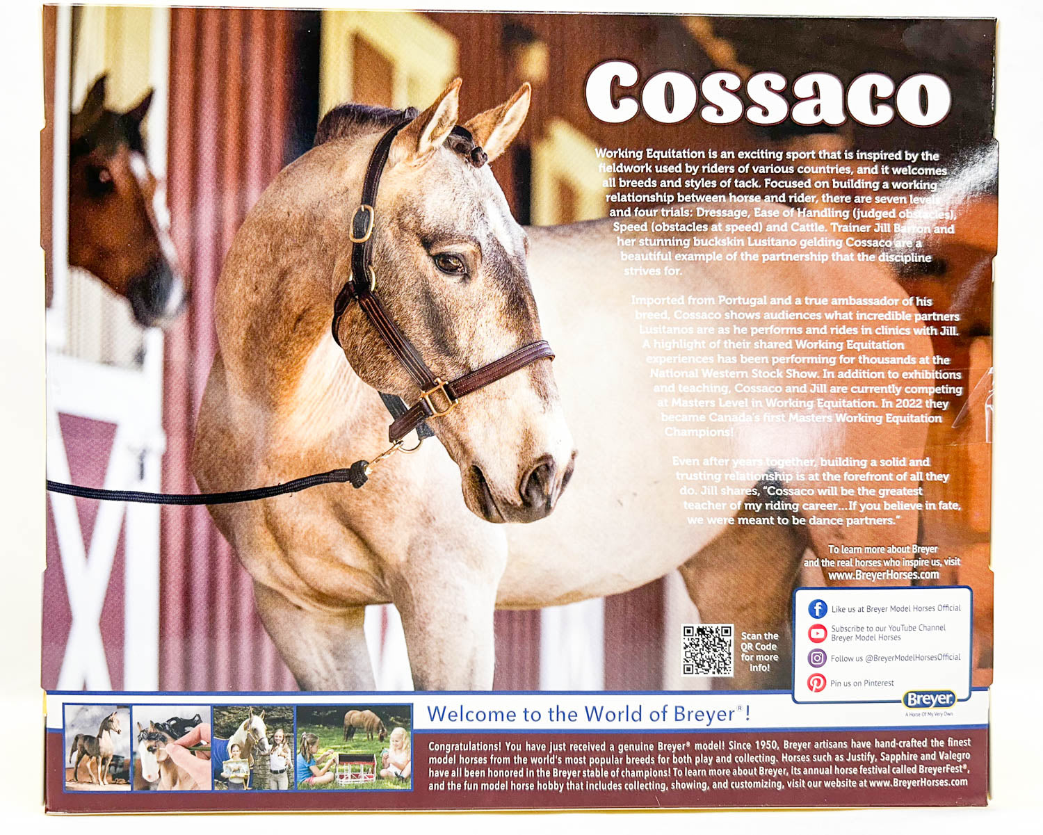 Breyer Traditional Series Cossaco - Lusitano Horse Figurine, 1:9 Scale Model #1885