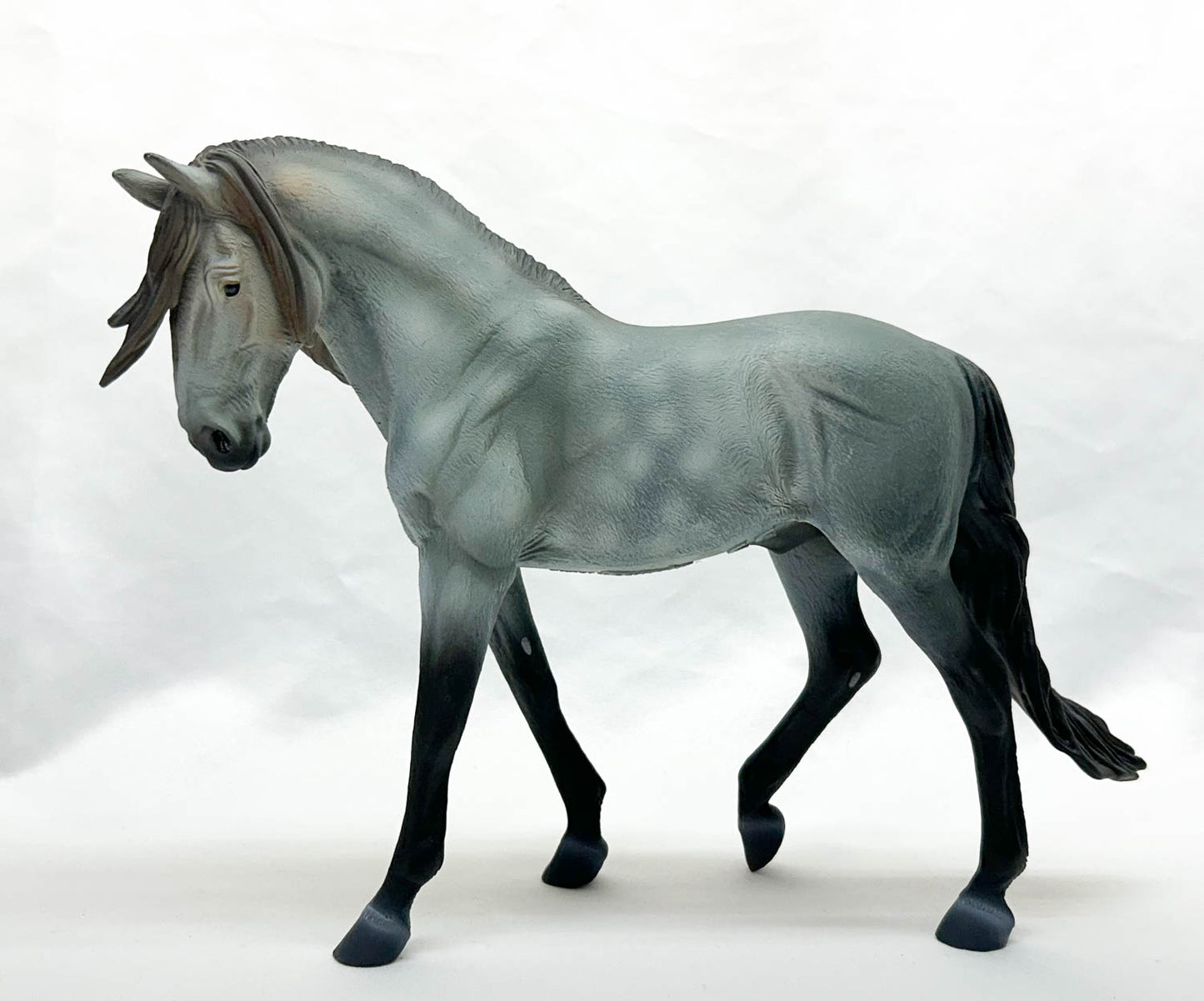 Andalusian Stallion, Dapple Grey - Deluxe 1:12 Scale Model (International Release)