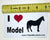 Bumper Sticker:  I Love Model Horses