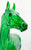 Standing Thoroughbred  ~ Surprise, Girls Run The World, Emerald Green Clearware Decorator