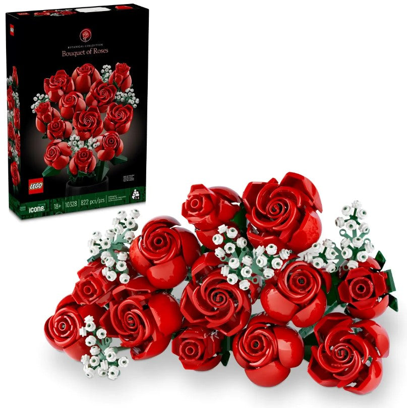 LEGO Icons ~ Botanicals:  Bouquet of Red Roses