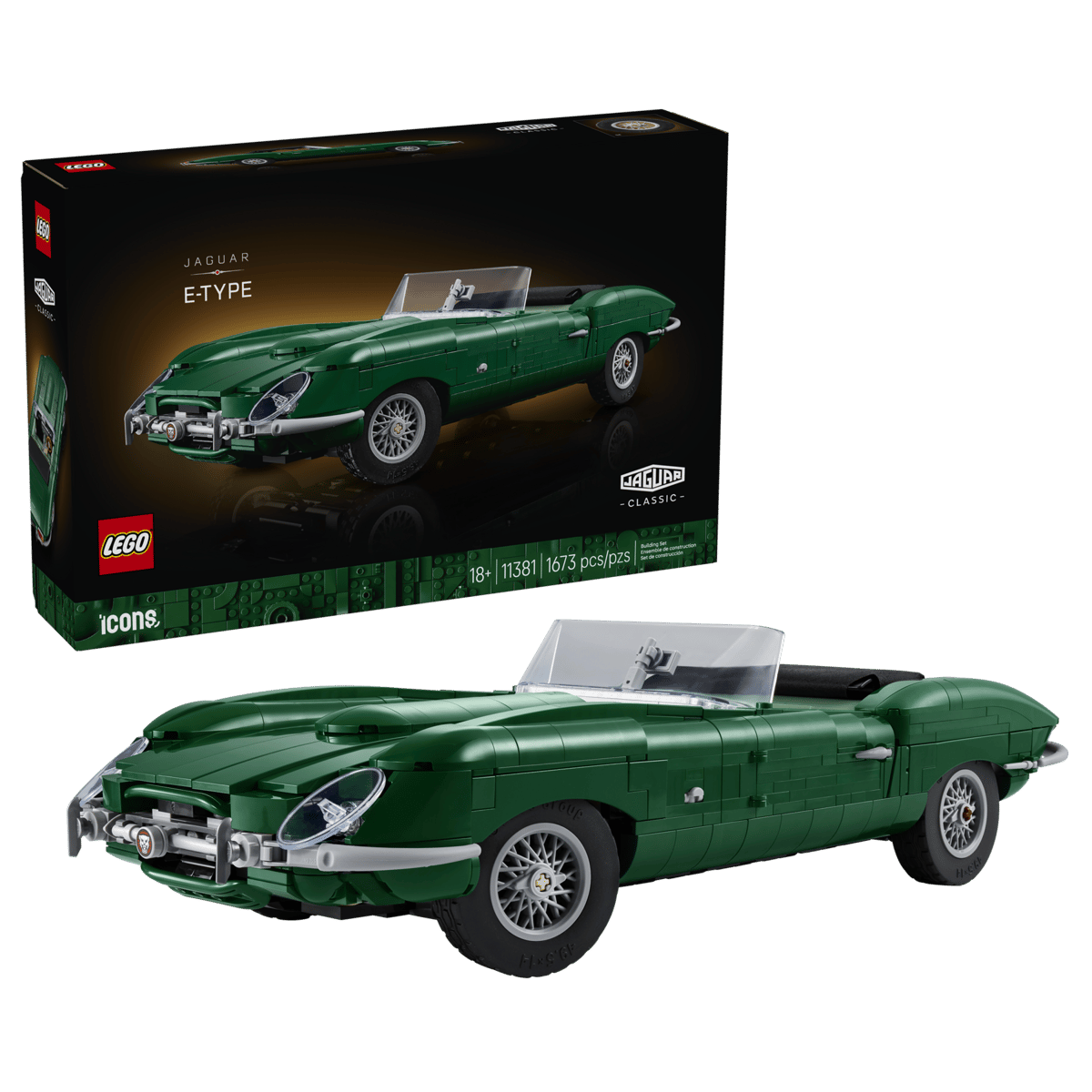 LEGO® Icons ~ Jaguar E-Type #11381 1673 Pieces