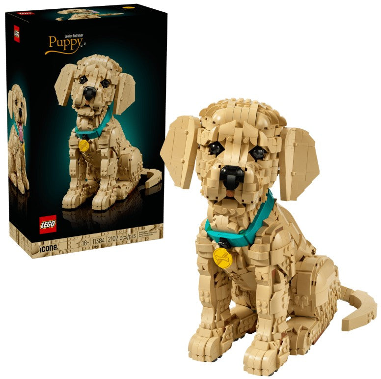 LEGO® Icons ~ Golden Retriever Puppy #11384 2102 Pieces