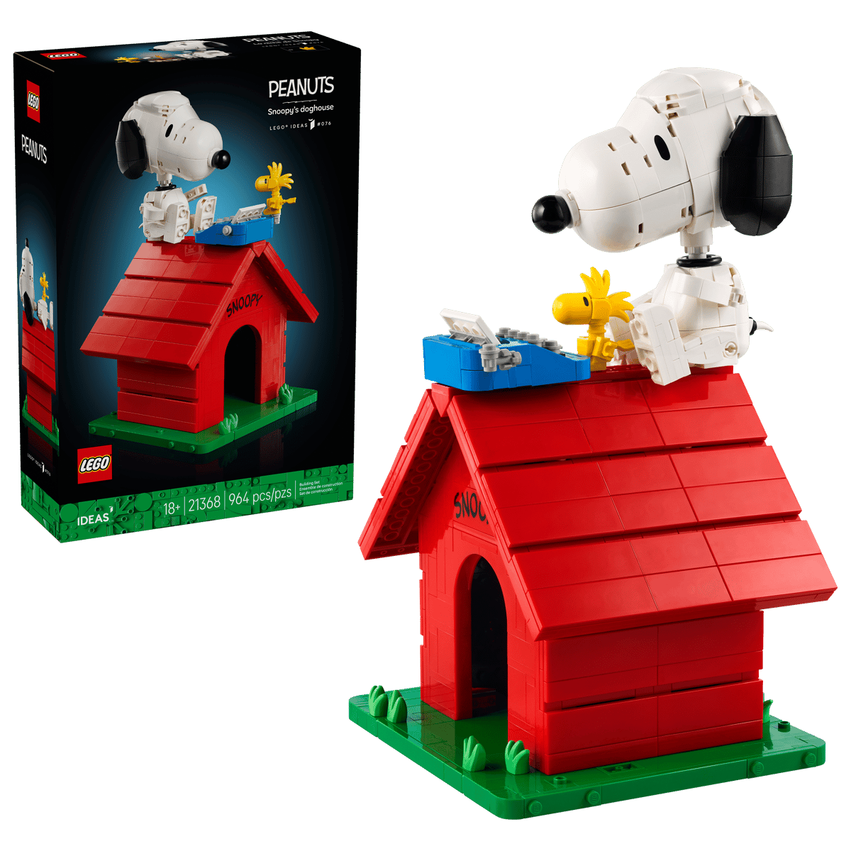 LEGO® Ideas ~ Peanuts™: Snoopy's Doghouse #21368 964 Pieces