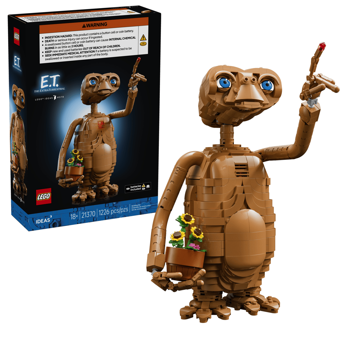 LEGO® Ideas ~ E.T. the Extra-Terrestrial #21370 1226 Pieces
