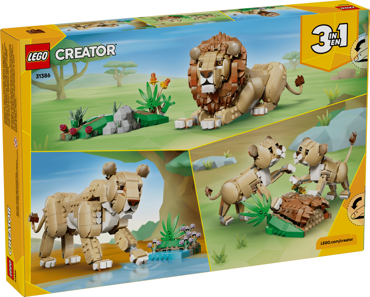 LEGO® Creator 3-In-1 Wild Animals: Majestic Lion #31386 839 Pieces