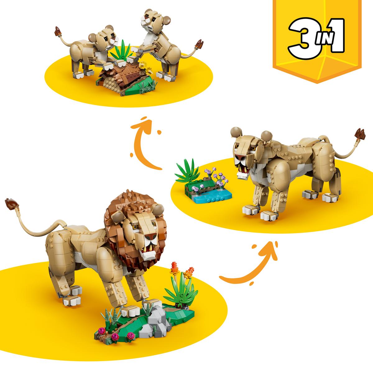 LEGO® Creator 3-In-1 Wild Animals: Majestic Lion #31386 839 Pieces