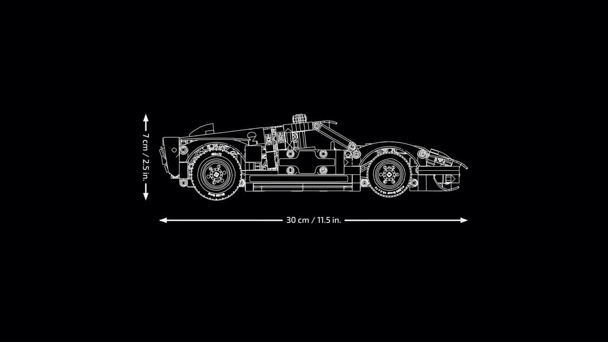 LEGO® Technic™ 1966 Ford GT40 MKII Race Car #42223 793 Pieces