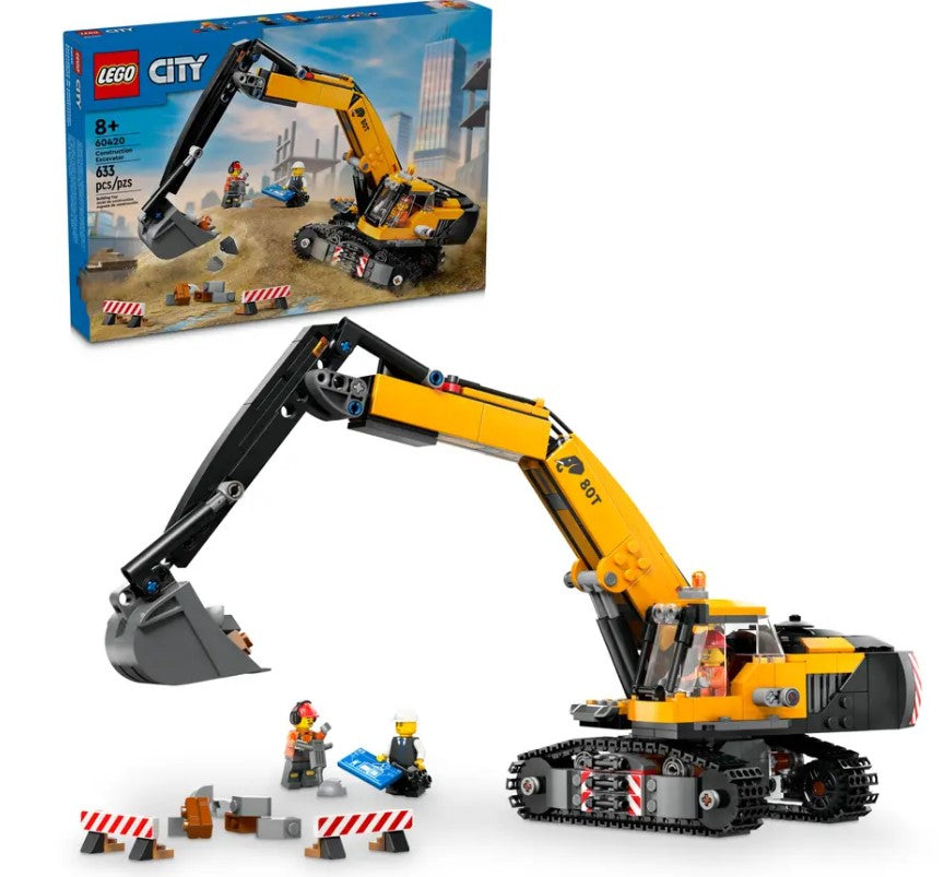 LEGO City ~ Yellow Construction Excavator