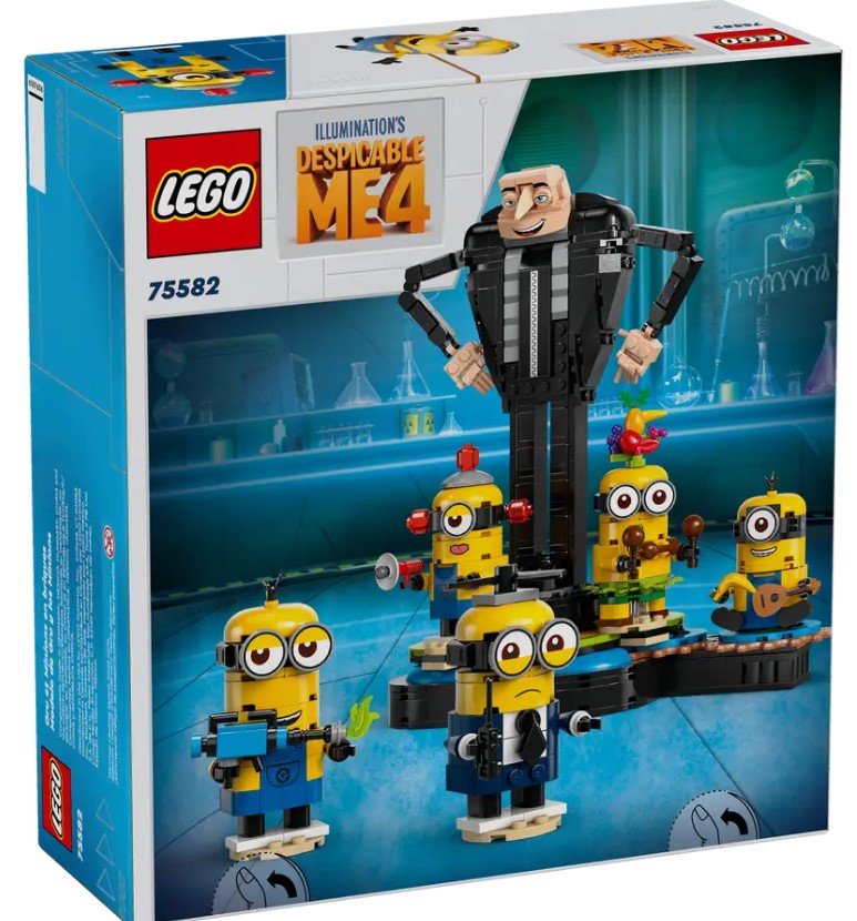 LEGO® Dispicable Me4™ ~ Brick-Built Gru and Minions #75582 839 Pieces