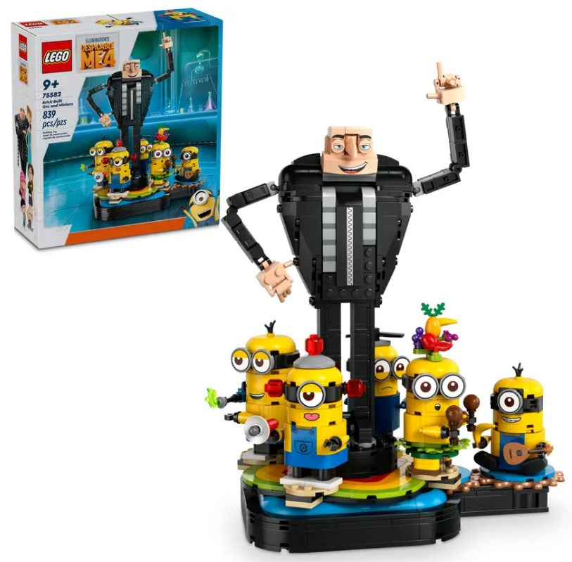 LEGO® Dispicable Me4™ ~ Brick-Built Gru and Minions #75582 839 Pieces