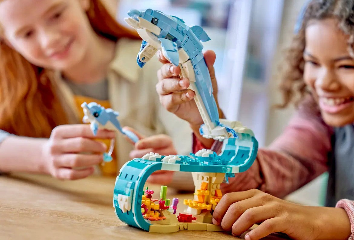 LEGO® Creator 3-In-1 Sea Animals: Beautiful Dolphins #31385 542 Pieces