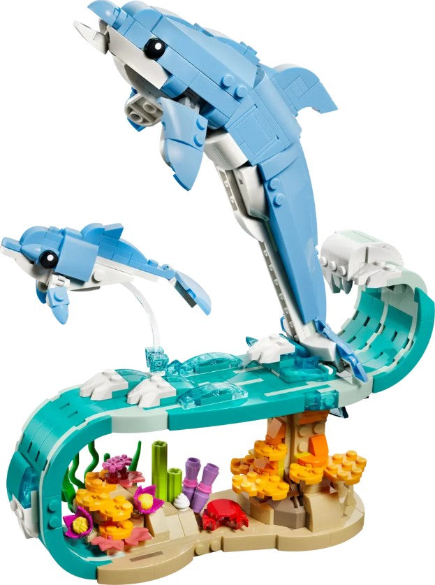 LEGO® Creator 3-In-1 Sea Animals: Beautiful Dolphins #31385 542 Pieces