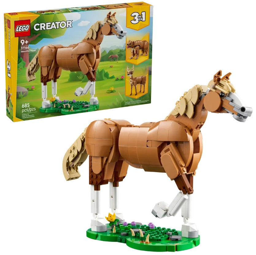 LEGO® Creator 3-in-1 Beautiful Horse #31166 685 Pieces