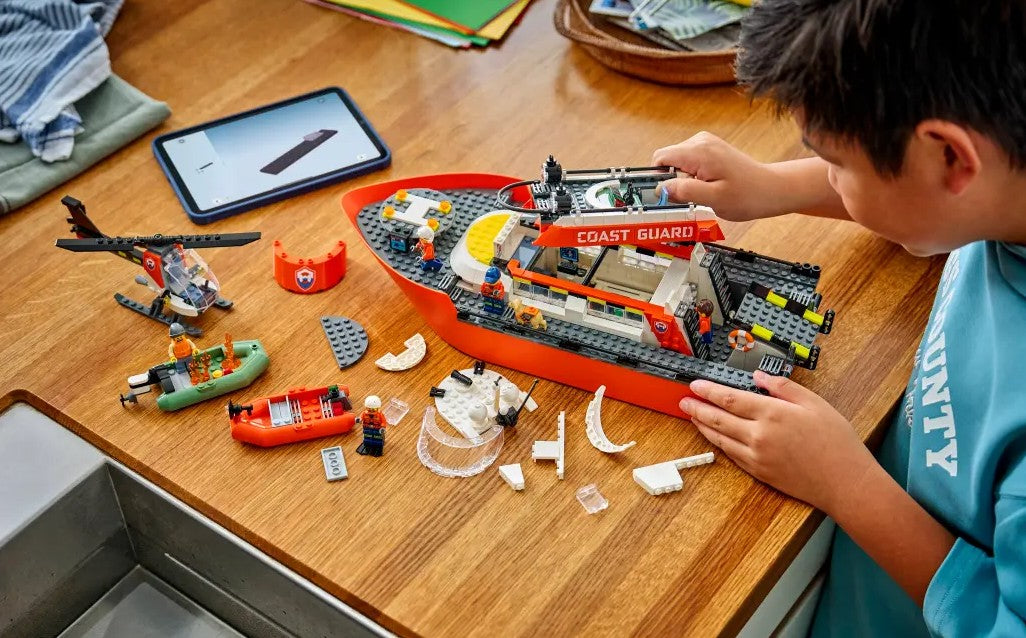 LEGO® Coast Guard Rescue Boat & Helicopter #60504 742 Pieces