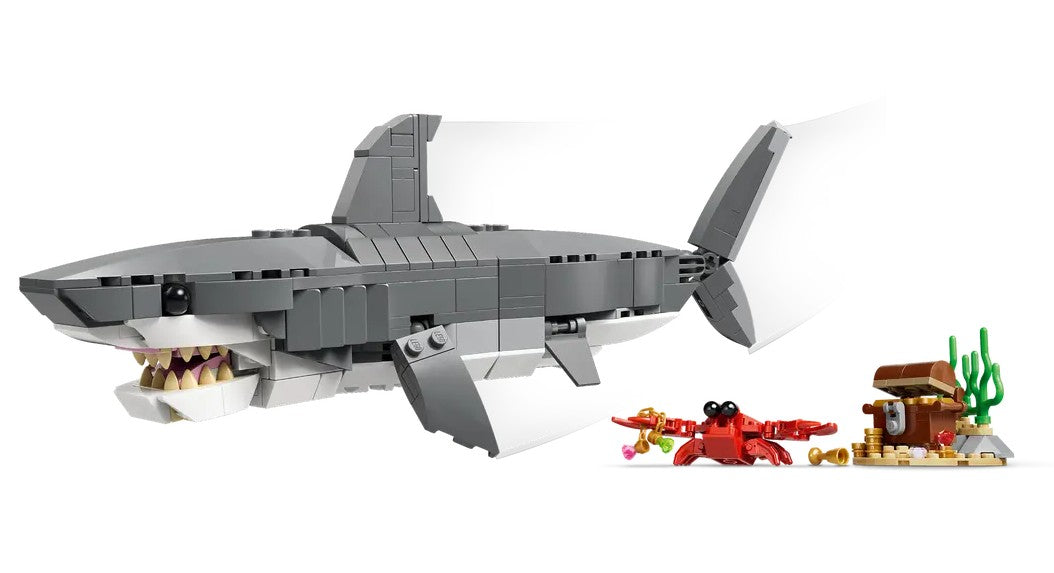 LEGO® Creator 3-In-1 Fierce Shark with a Treasure Chest #31381 379 Pieces