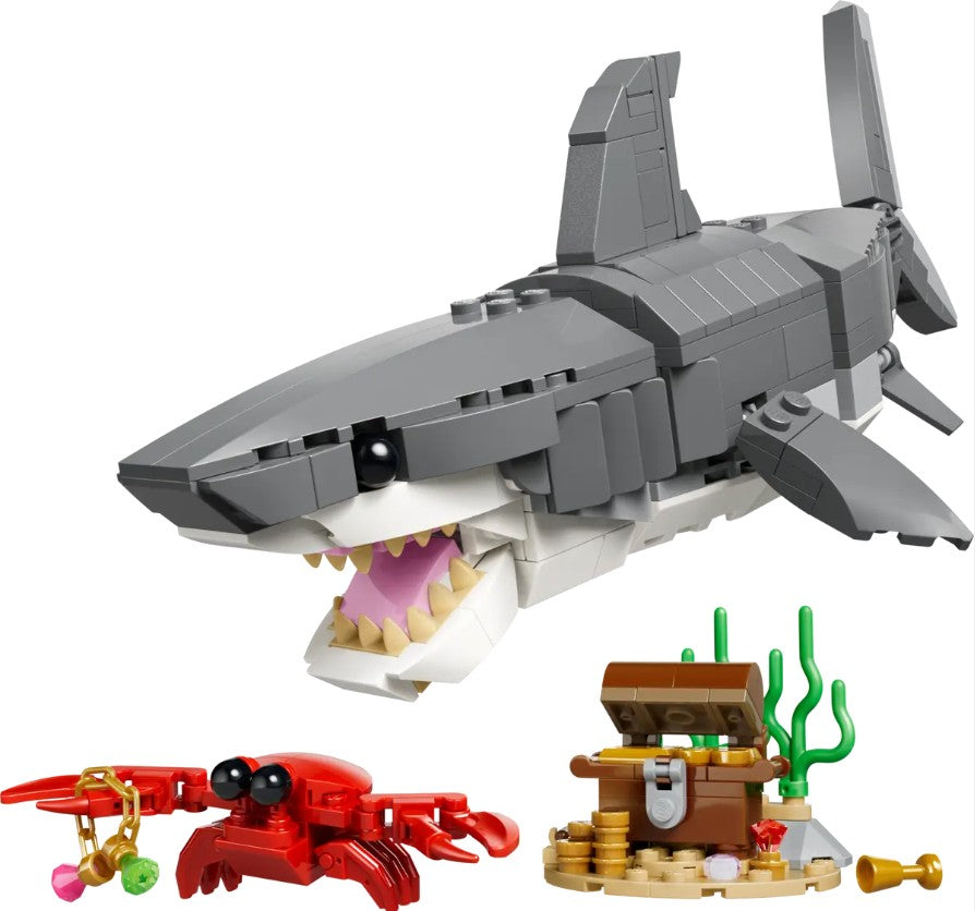 LEGO® Creator 3-In-1 Fierce Shark with a Treasure Chest #31381 379 Pieces