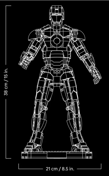 LEGO® Marvel Super Heroes ~ Iron Man Mark 3 Collectors Edition #76344 1297 Pieces