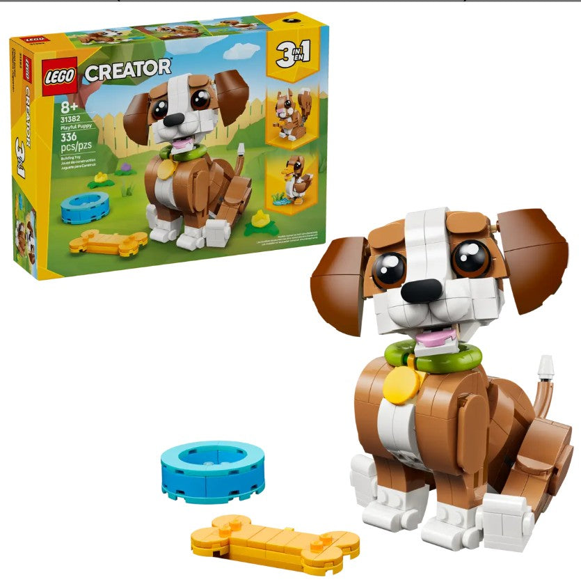 LEGO® Creator 3-In-1 Cute Animals: Playful Puppy Dog #31382 336 Pieces