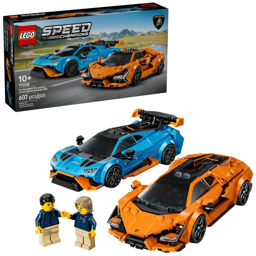 LEGO® Speed Champions ~  Speed Champions Lamborghini Revuelto & Huracán STO #77238 607 Pieces
