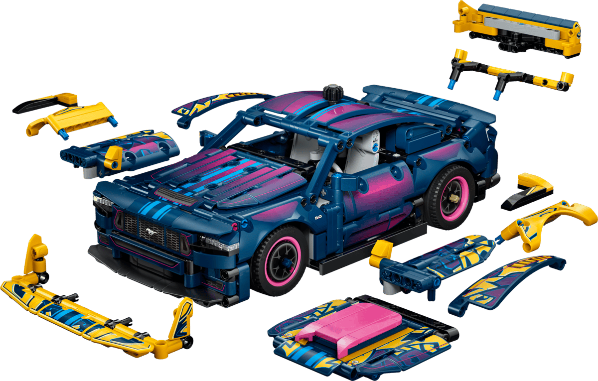 LEGO® Technic™ Custom Garage Ford Mustang GT Car #42236 973 Pieces