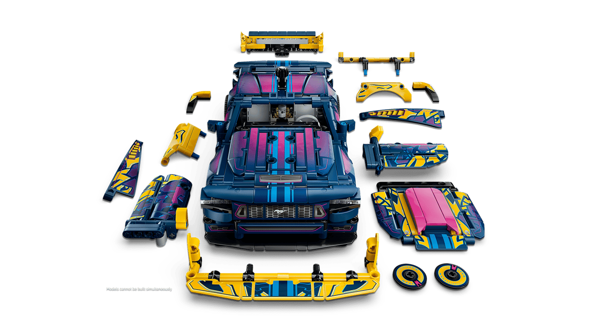 LEGO® Technic™ Custom Garage Ford Mustang GT Car #42236 973 Pieces