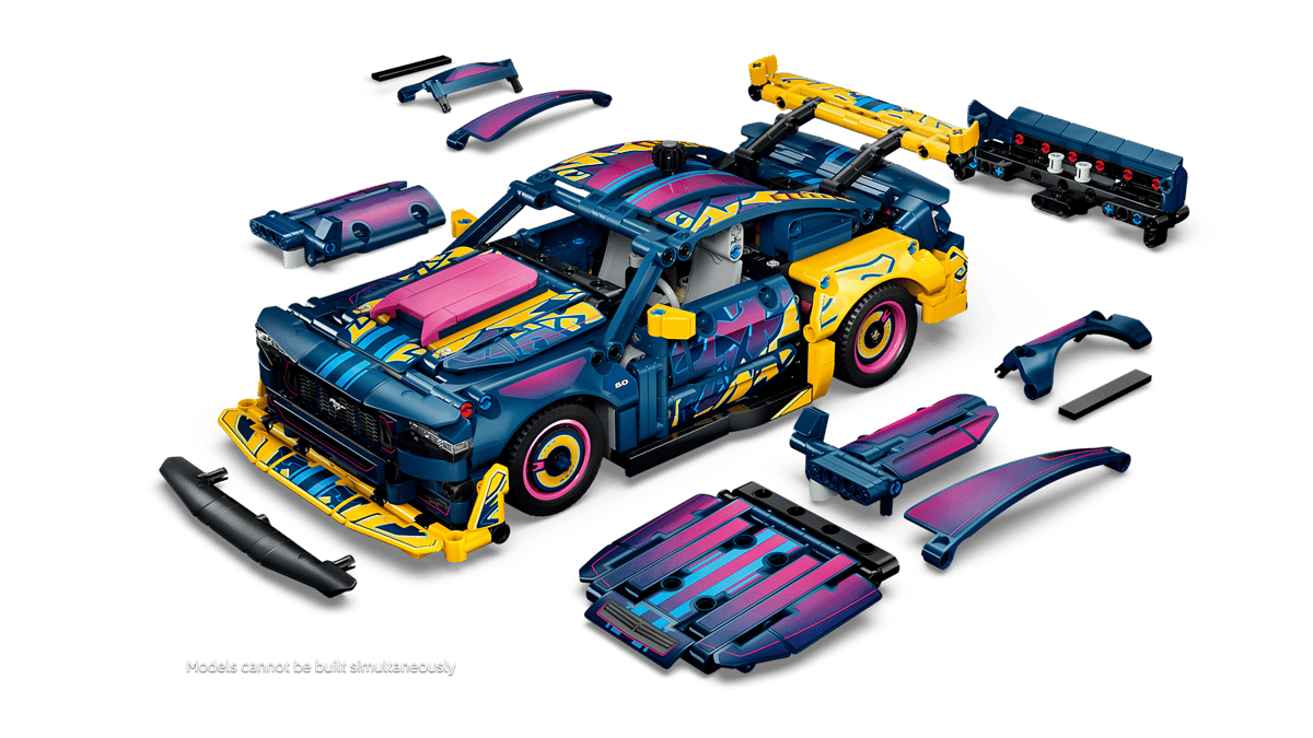 LEGO® Technic™ Custom Garage Ford Mustang GT Car #42236 973 Pieces
