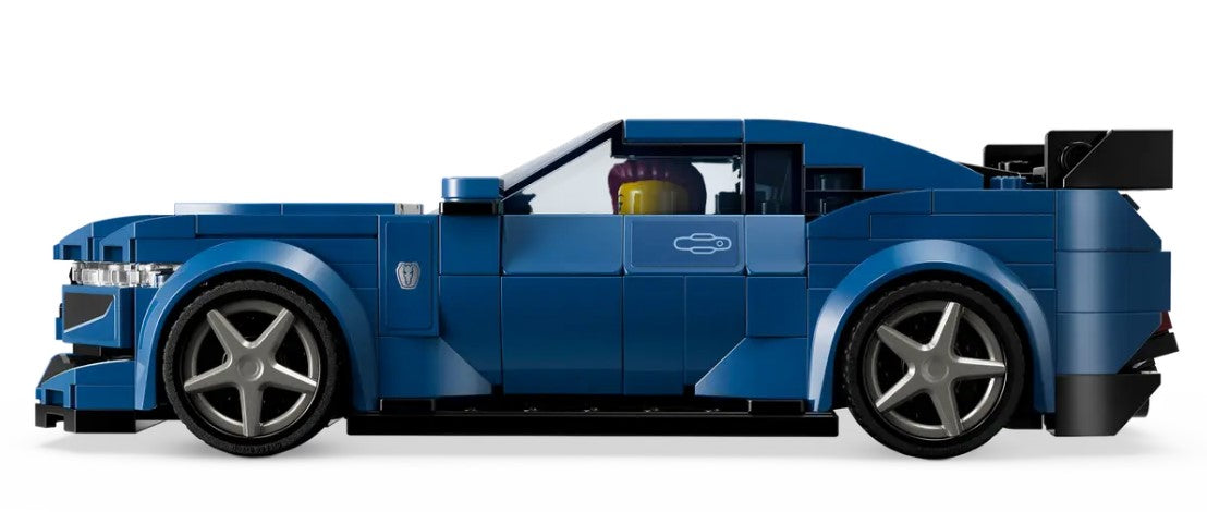 Dark Horse Lego Car Blue LEGO Speed Champions Ford Mustang Dark