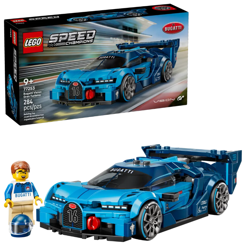 LEGO® Speed Champions ~  Bugatti Vision GT Hyper Sports Car #77253 284 Pieces