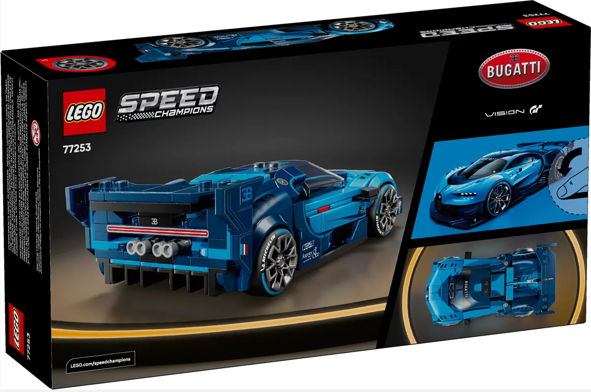 LEGO® Speed Champions ~  Bugatti Vision GT Hyper Sports Car #77253 284 Pieces