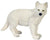 White Wolf Puppy, Standing Resin