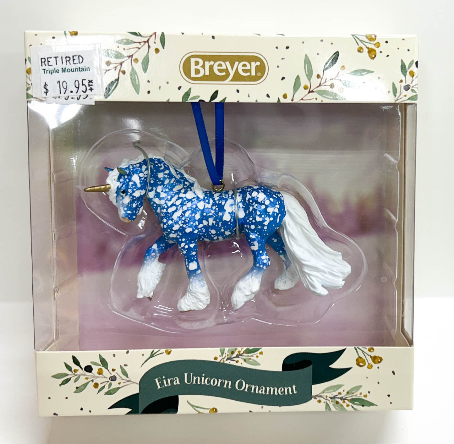 2021 Holiday Unicorn Ornament - Frost