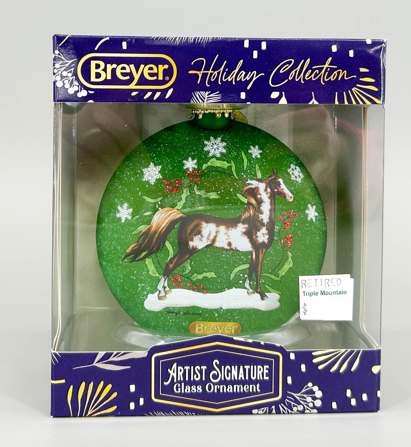 2024 Holiday Artist Signature Ornament ~ Saddlebreds