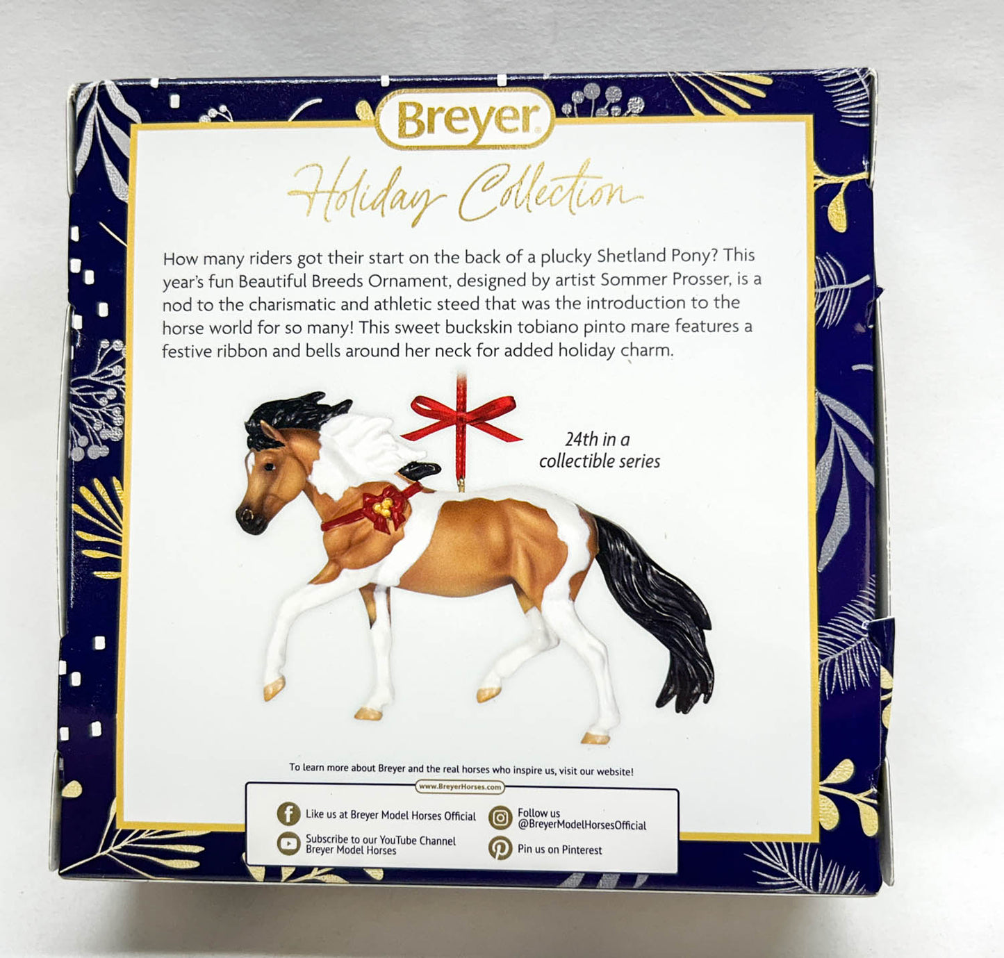 2025 Holiday Beautiful Breeds Ornament ~ Shetland Pony