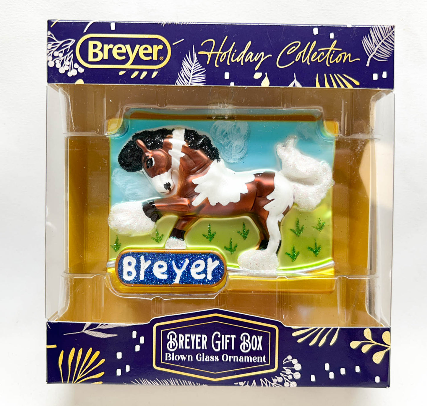 2025 Holiday Blown Glass Ornament ~ Breyer Gift Box