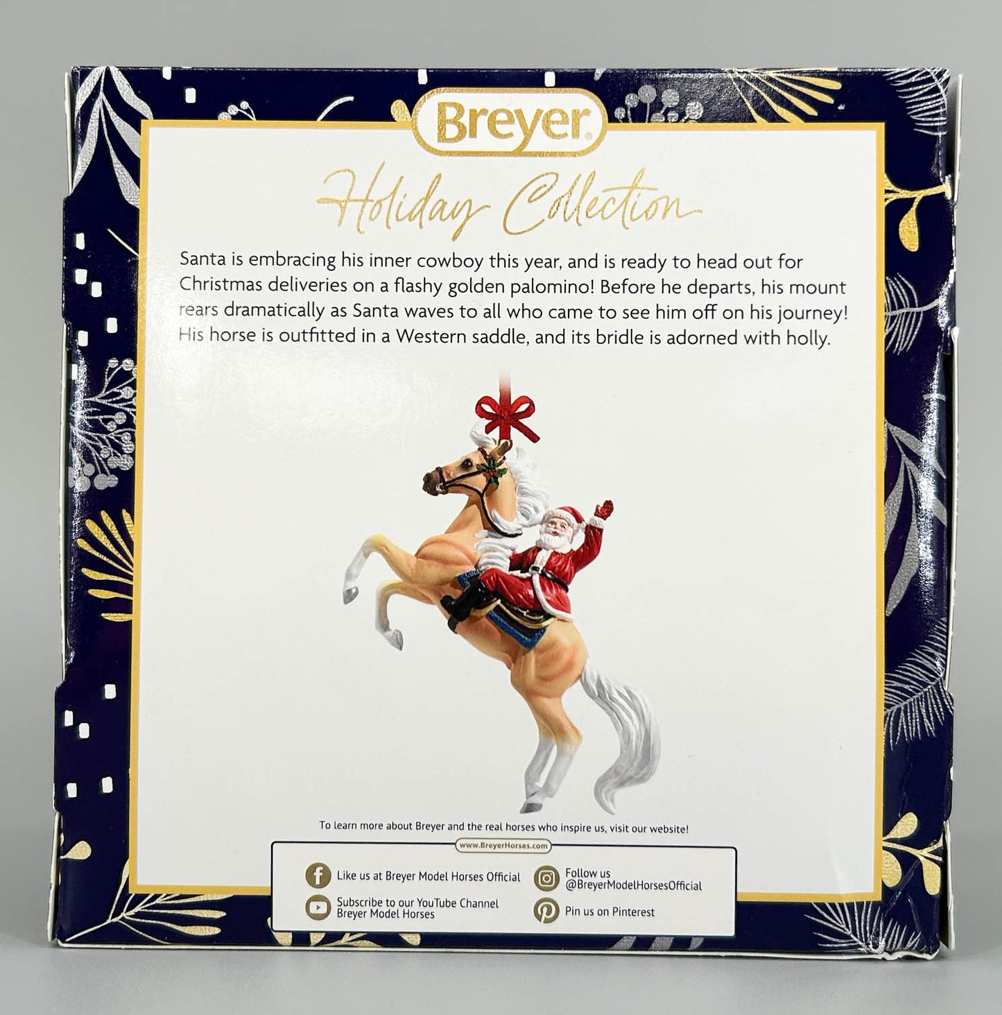 2024 Holiday Santa Ornament ~ Hi Ho Santa