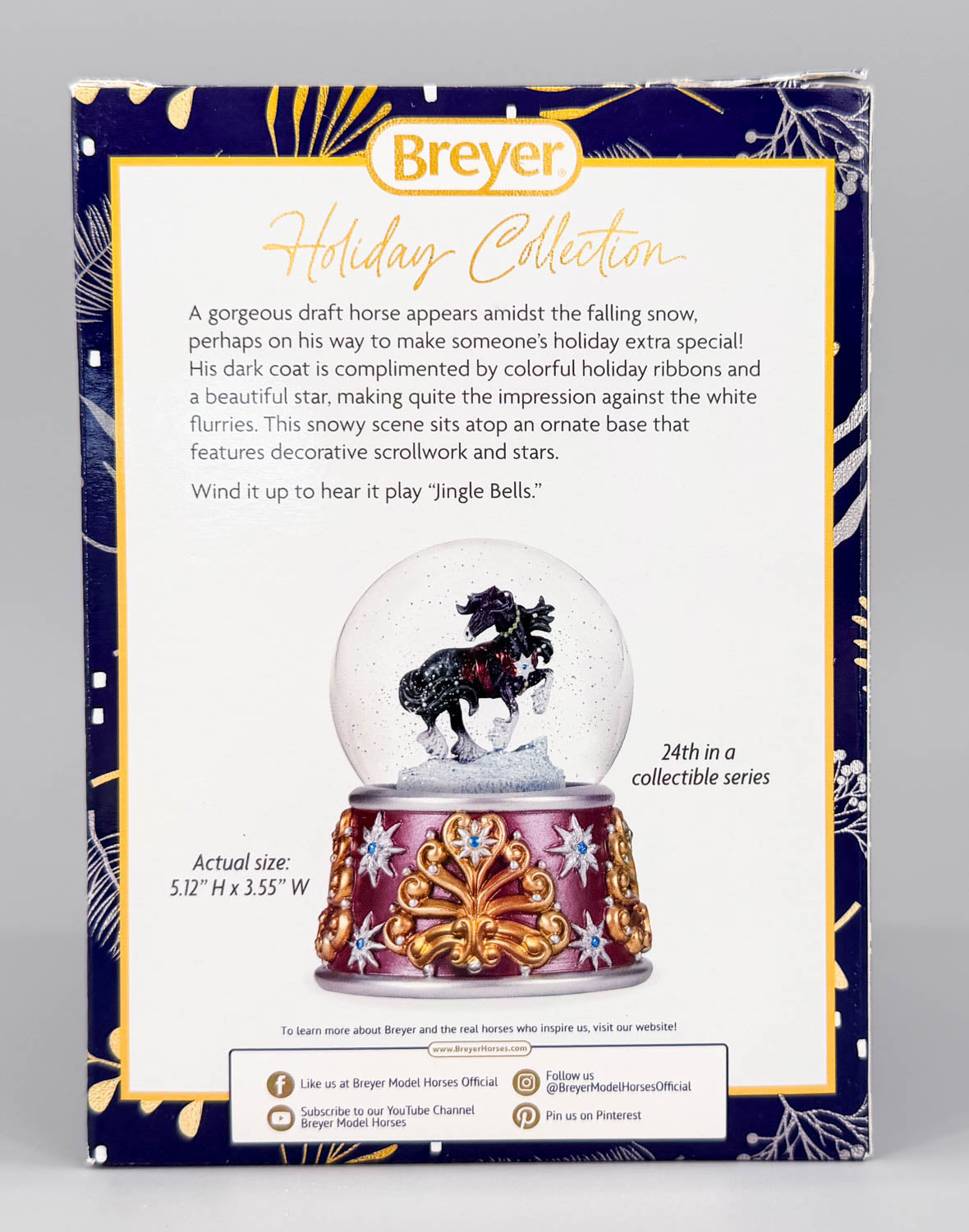 2026 Holiday Musical Snow Globe ~ Star Of Winter