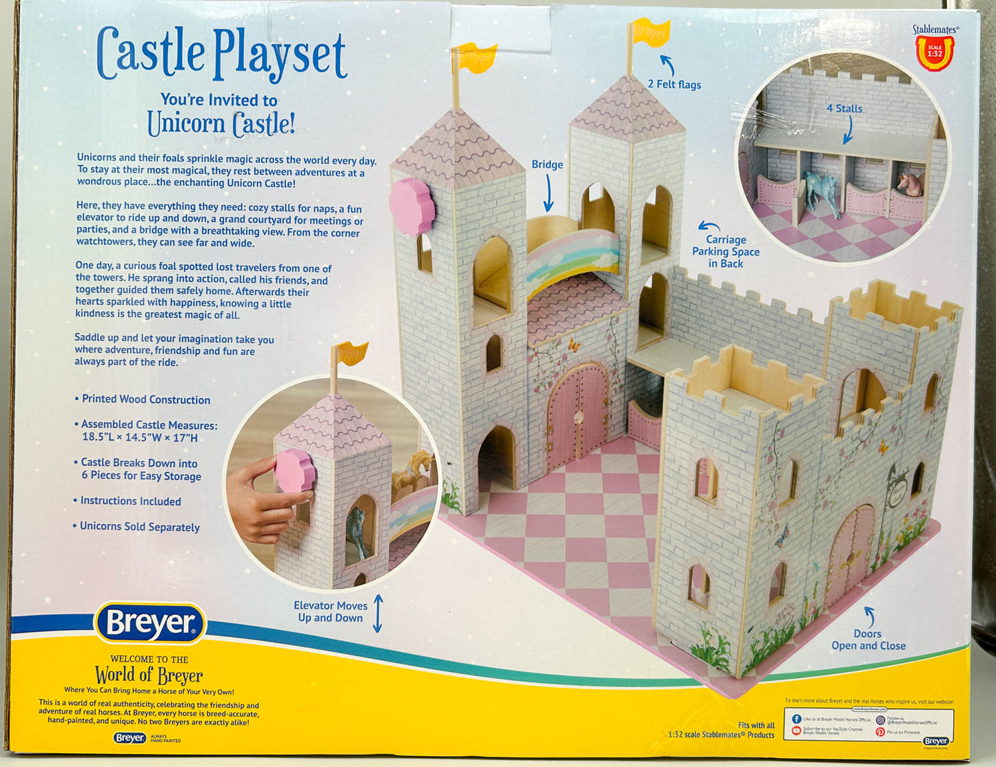 Stablemates Unicorn Magic Castle Playset