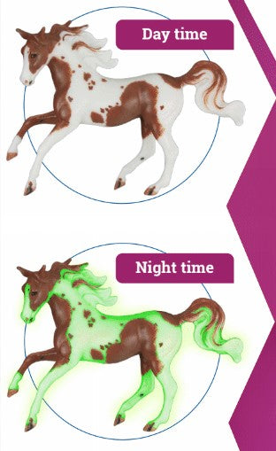 Paint & Play GLOW IN THE DARK 4-Horse Set w/ Paints - ADVANCE SALE