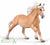 collecta haflinger stallion galloping palomino