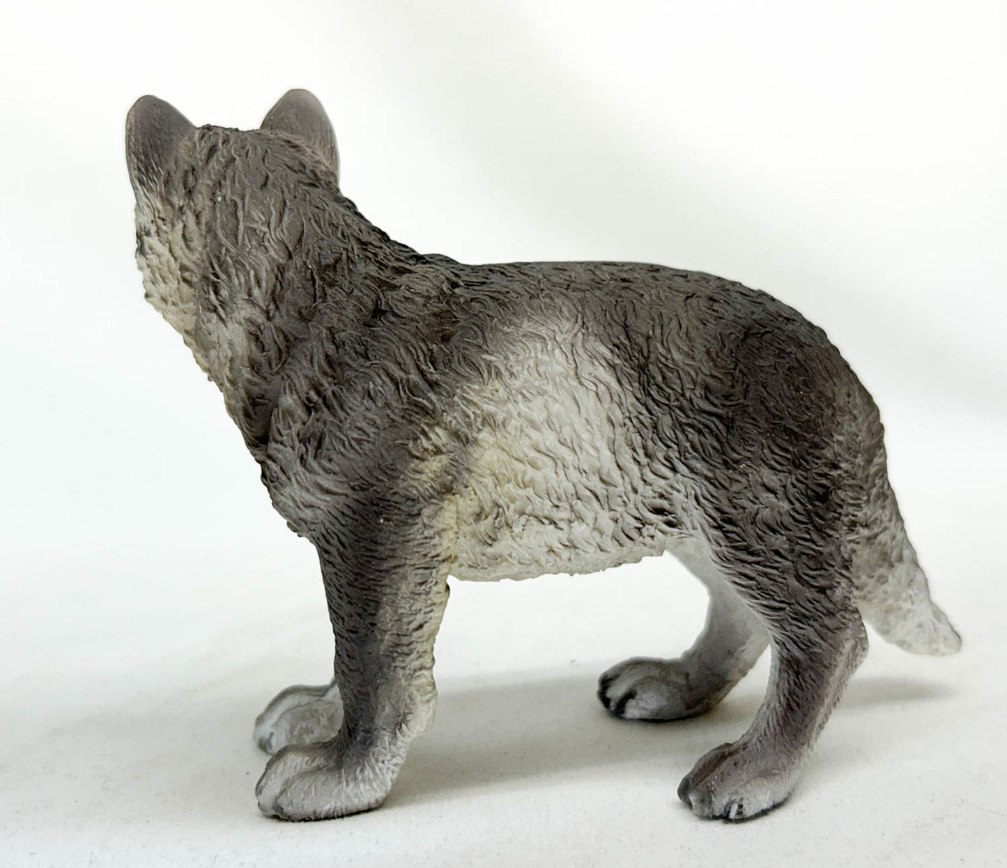 Grey Wolf Puppy, Standing Resin
