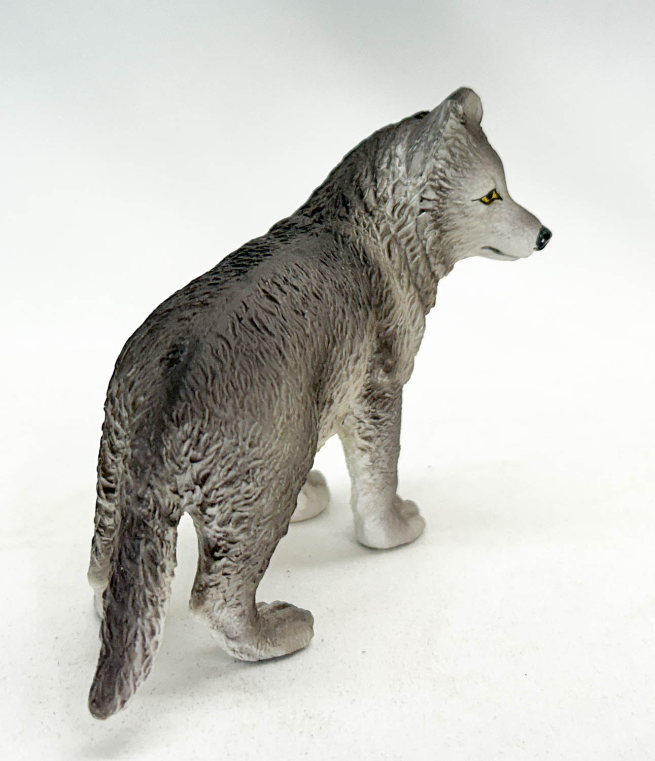 Grey Wolf Puppy, Standing Resin