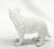 White Wolf Puppy, Standing Resin