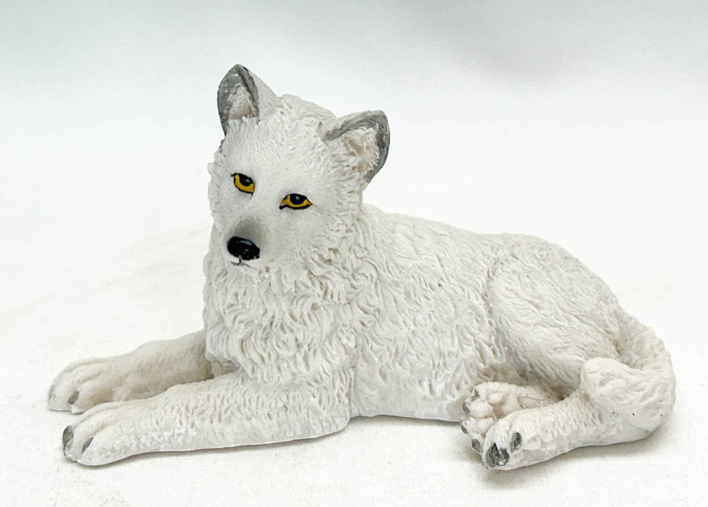 White Wolf Puppy, Lying Resin