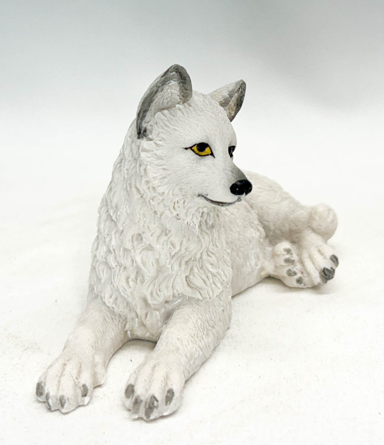 White Wolf Puppy, Lying Resin