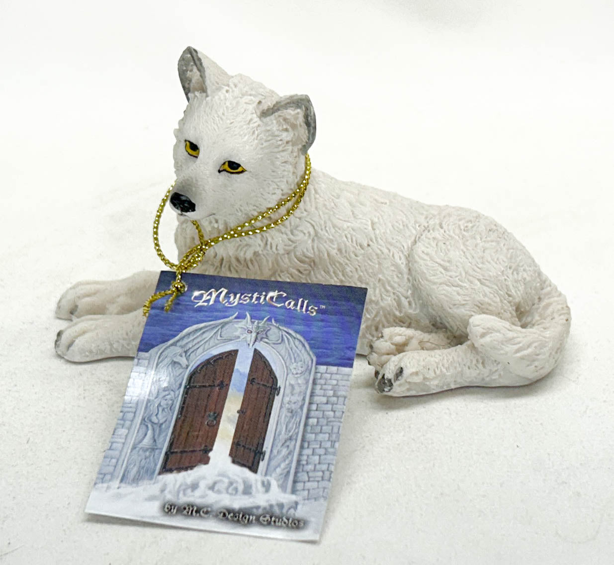 White Wolf Puppy, Lying Resin