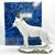White Wolf Adult, Standing Resin