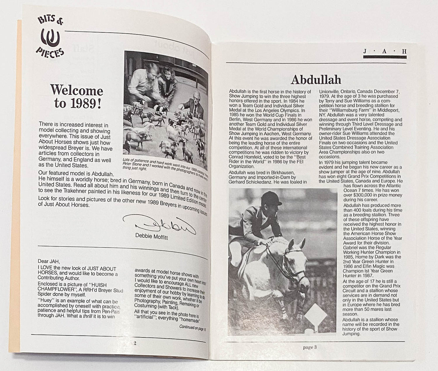 Just About Horses Magazine Vol. 16 No. 1, 1989, Feb/March